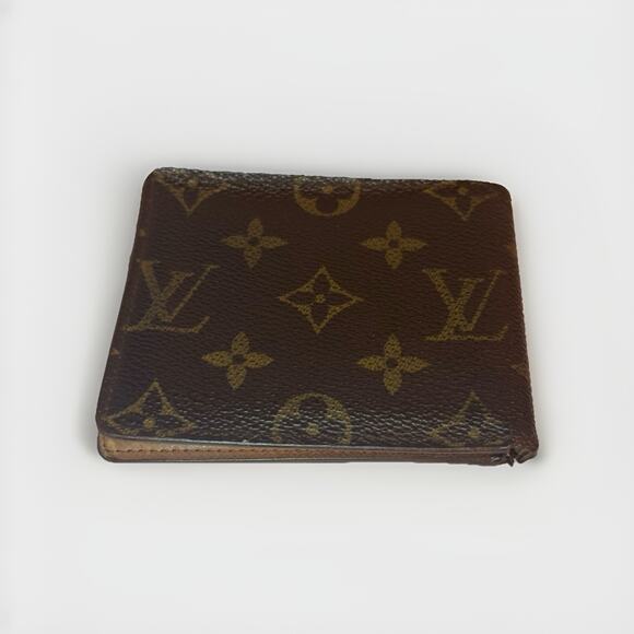 Authentic Louis Vuitton Men's Bifold Wallet Pre-used Vintage - Picture 2 of 16